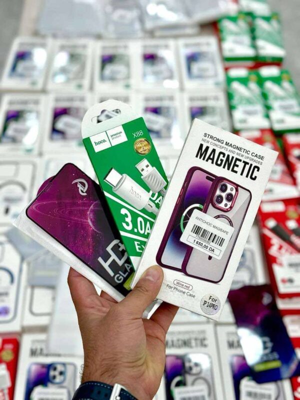Promo Pack  " Glass + cable + Antichoc  " Apple