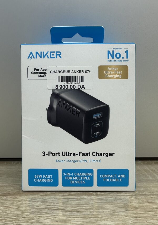 CHARGEUR ANKER 67W ORIGINAL