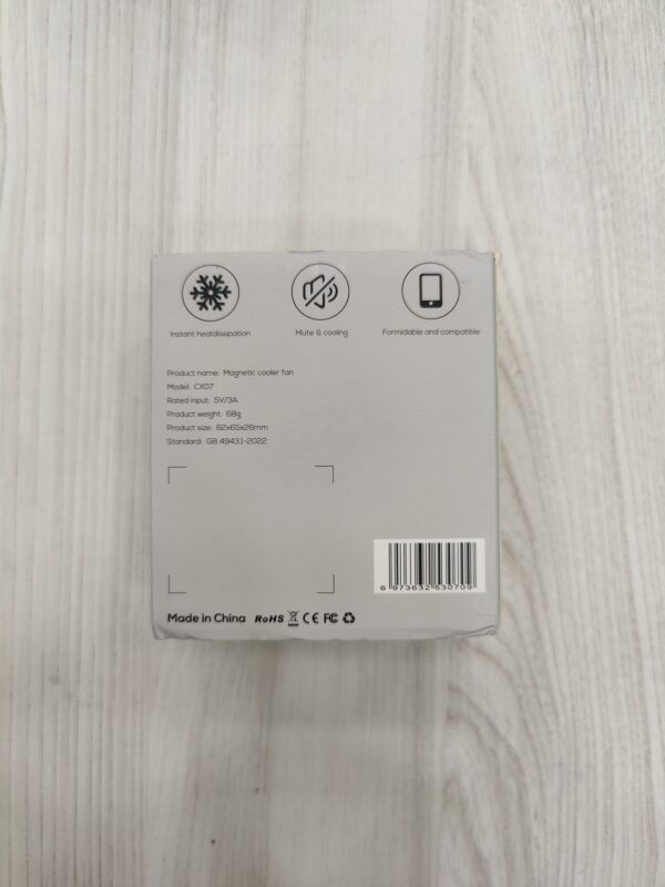 MEMO CX07 Ventilateur de refroidissement magnétique pour téléphone portable – Image 3